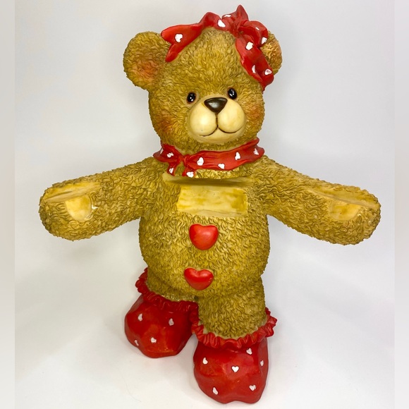 Teddy Bear Plate Holder Display Figure - Picture 2 of 9